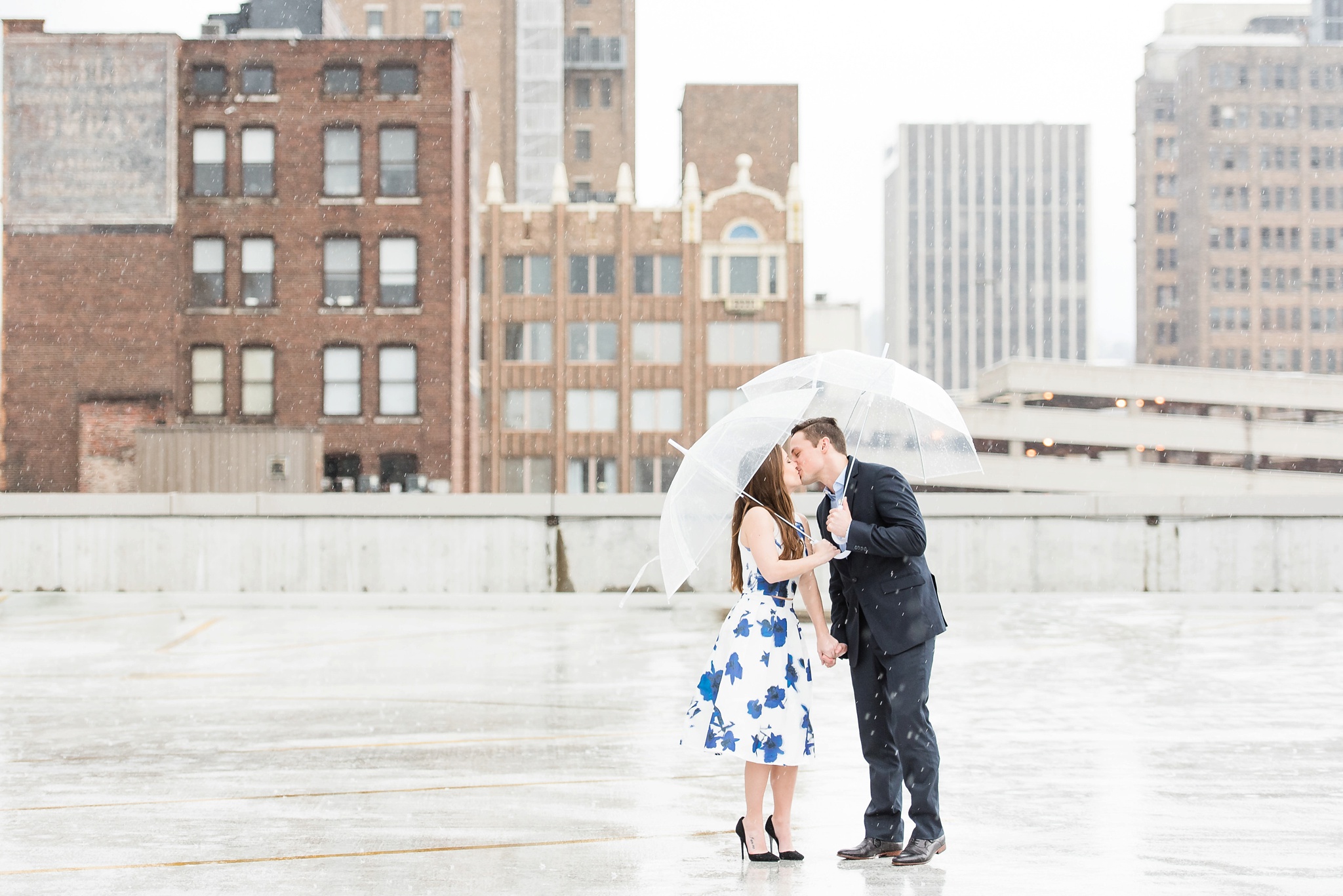 Downtown Rainy Day Engagement Session | Birmingham Alabama Wedding Photographers_0010.jpg