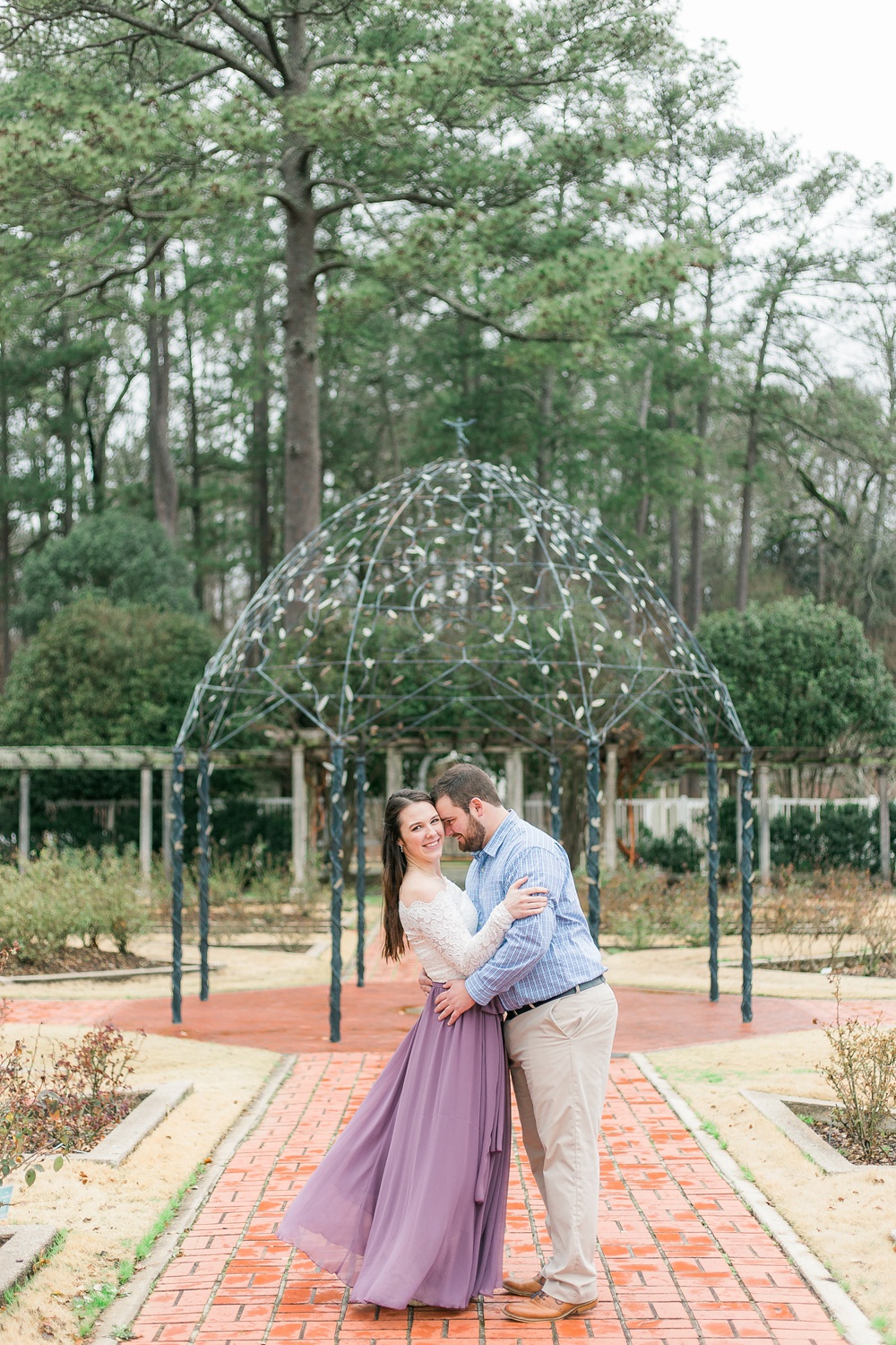 Birmingham Botanical Gardens Engagement Session | Birmingham Alabama Wedding Photographer_0007.jpg