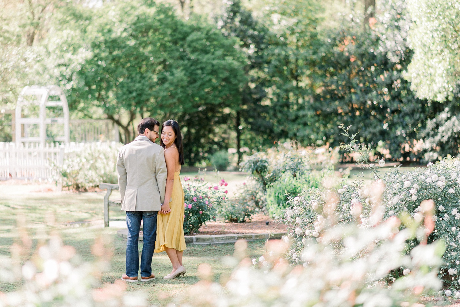 Railroad Park Botanical Gardens Engagement Session | Birmingham Alabama Wedding Photographers_0008.jpg